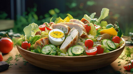 Chicken And Vegetable Salad 