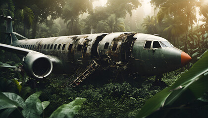 Fototapeta premium Plane Wreck Crash