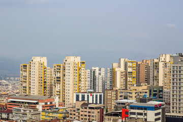 city. urban disaster. buildings. 