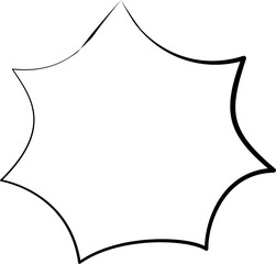 Black and white speech bubble balloon icon sticker memo keyword planner text box banner, flat png transparent element design