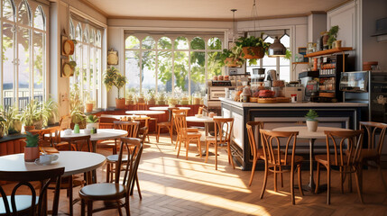 Interior Of A Caf&eacute; 