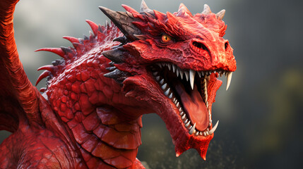 Red Dragon With A Smile