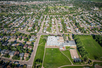 Fototapeta na wymiar Erindale neighborhood of Saskatoon, Saskatchewan