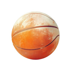 Fototapeta premium Aged basketball alone