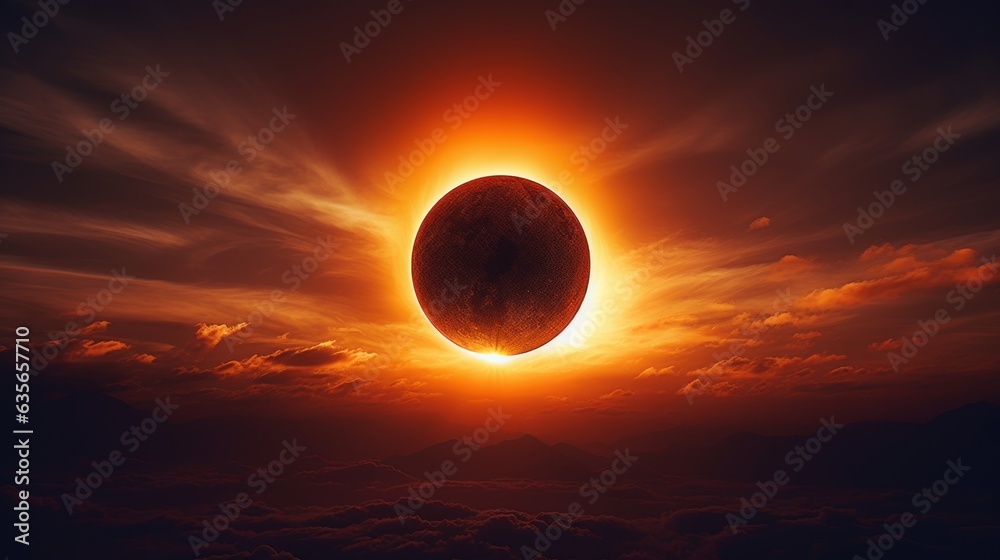 Wall mural surreal solar system: a celestial canvas of wonders and imagination. generative ai