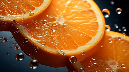 orange Slice and water