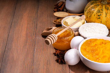 Pumpkin pie ingredients