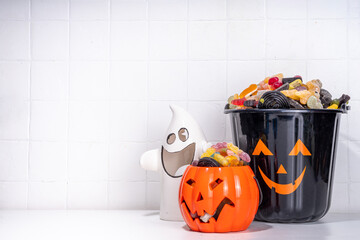 Happy halloween kids holiday background
