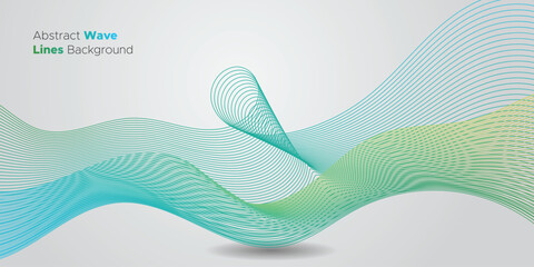 Abstract Wave Lines Background