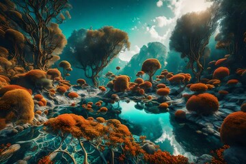 coral reef in the sea