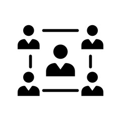 Concept of unity and teamwork. Togetherness and cooperation icon. Group. Vector illustration isolated on white background.