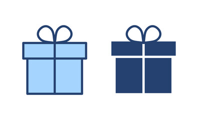 Gift icon vector. gift sign and symbol. birthday gift