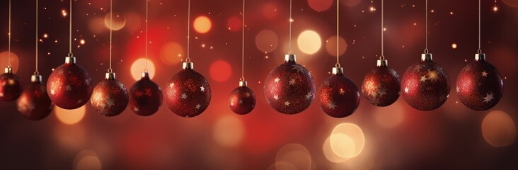 Fototapeta na wymiar Balls for christmas decoration, holiday and festivities concept, bokeh background. Generative AI 