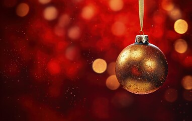Christmas tree with decoration balls, concept of holidays and festivities, bokeh background. Generative AI