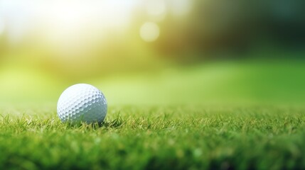Fototapeta premium golf ball on the green 