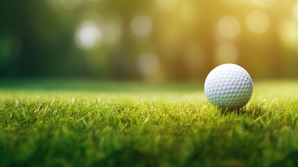 Obraz premium golf ball on the green 