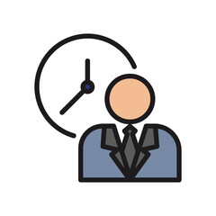 
work time icon,vector logo, isolate on a white background
