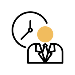 
work time icon,vector logo, isolate on a white background

