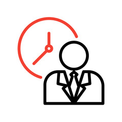 
work time icon,vector logo, isolate on a white background
