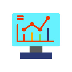 
 data analysis, agency, graph, business computer document, plan symbol., logo, isolate on a white background
