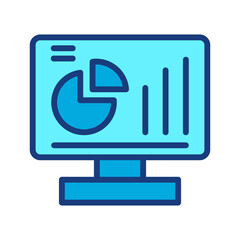 
Business report icon. Audit and analysis, computer document, plan symbol., logo, isolate on a white background
