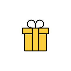 Gift icon vector for web and mobile app. gift sign and symbol. birthday gift