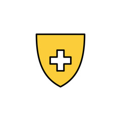 Fototapeta premium Health insurance icon vector for web and mobile app. Insurance document sign and symbol