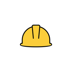 Helmet icon vector for web and mobile app. Motorcycle helmet sign and symbol. Construction helmet icon. Safety helmet