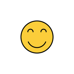 Fototapeta premium smile icon vector for web and mobile app. smile emoticon icon. feedback sign and symbol