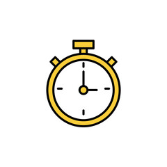stopwatch icon vector for web and mobile app. Timer sign and symbol. Countdown icon. Period of time