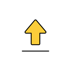 Upload icon vector for web and mobile app. load data sign and symbol