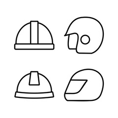 Helmet icon vector. safety helmet icon