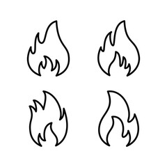 Fire icon vector. fire flame icon