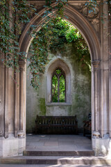 Old ruins of St Dunstan in the east church. London
