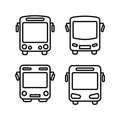 Bus icon vector. bus vector icon
