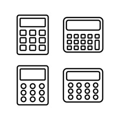 Calculator icon vector. math icon. finances sign