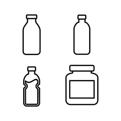 bottle icon vector. bottle icon in trendy flat design