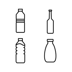bottle icon vector. bottle icon in trendy flat design