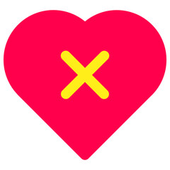 Obraz premium Unhealthy Heart Icon