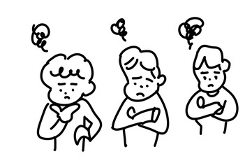 疑問を感じる人物セット