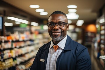 Fototapeta premium businessman in warehouse