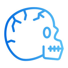 skull gradient icon