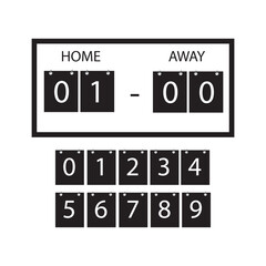scoreboard number vector for sport - 635690391