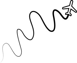 Airplane routes, aircraft, plane paths, travel