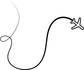 Airplane routes, aircraft, plane paths, travel