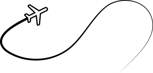 Airplane routes, aircraft, plane paths, travel