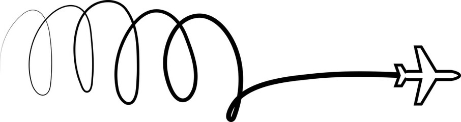 Airplane routes, aircraft, plane paths, travel