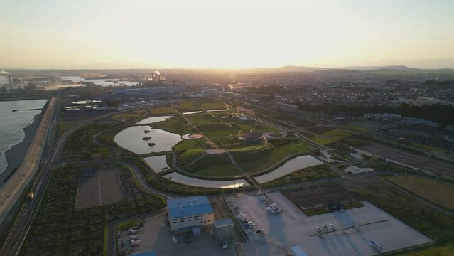 Rotating Shot of Ishinomaki Minamihama Tsunami Memorial Park in Miyagi Prefecture