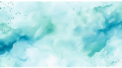 Fototapeta premium Abstract blue watercolor background. Watercolor texture