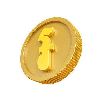Khmer Gold Coin 3d